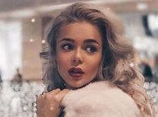 Попеляста Гросу запакувалася в хутро та пораділа снігу. ФОТО 