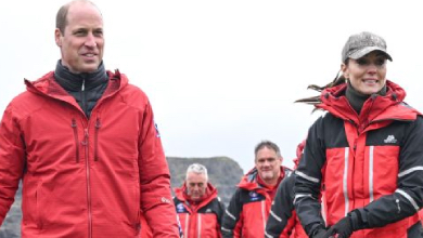 Кейт у скінні та шоломі потренувалася з Вільямом рятувати людей у горах. ФОТО