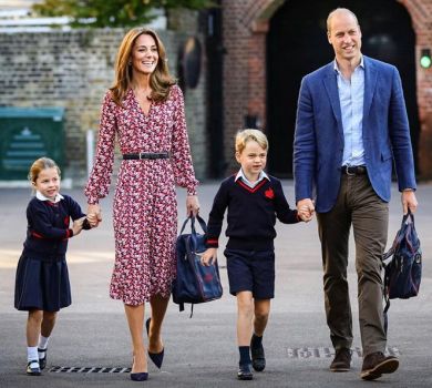 Із татом, мамою та братиком: принцеса Шарлотта вперше пішла до школи. ФОТО. ВІДЕО 
