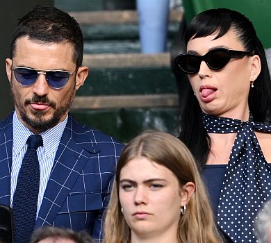 Кеті Перрі з Орландо Блумом замилували мережу цілунками на трибуні Вімблдона. ФОТО