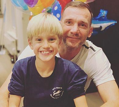 Спасибі, що обрав нас: Шевченко з дружиною привітали сина з 9-річчям. ФОТО