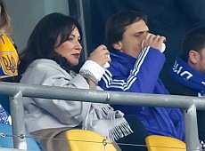 Дружина Фірташа дивилася матч Динамо-Шахтар поруч із Бенкендорфом