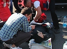 Ларсон на мотоциклі постраждав у ДТП. ФОТО