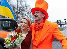 Активіст Автомайдану Коба влаштував помаранчеве весілля. ФОТО 