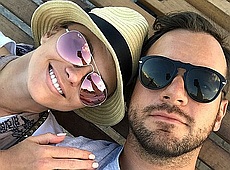 Метелики в животі: Блохіна привітала чоловіка з 13-річчям кохання