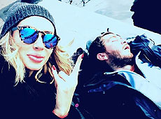 Лобода на Різдво розважалась з французьким безпритульним. ФОТО