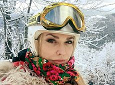 Сумська з дочкою і чоловіком нахвалює вітчизняний лижний курорт. ФОТО