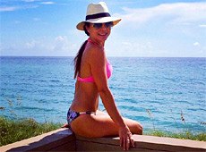 Подкопаєва після українських канікул засмагає в Америці