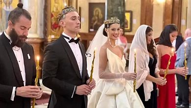 Сльози нареченого, вінчання та пристрасні танці: Макацарія відгуляв весілля у Тбілісі. ФОТО