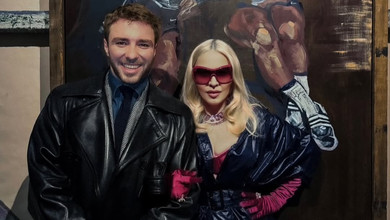 Мадонна і Гай Річі попозували для рідкісного спільного фото на арт-виставці їхнього сина