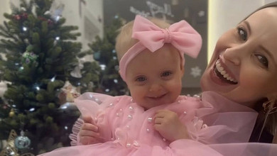Будь щасливою, моя Міра: Сагайдачна замилувала відео з 1-річною донечкою в пишній зефірній сукні