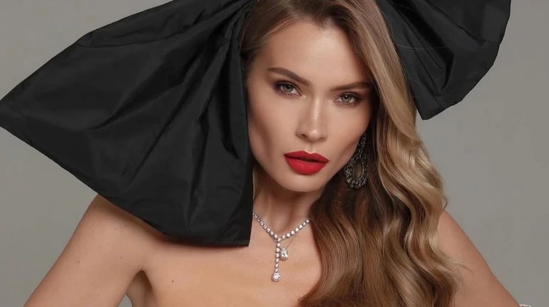 Модель Богдан у мереживному корсеті та з сердечком на інтимному місці привітала з Днем закоханих. Фото