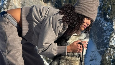 Волохата шуба, лижний костюм та звабливе спіднє: Кунакі показала, як відпочивала у Куршевелі