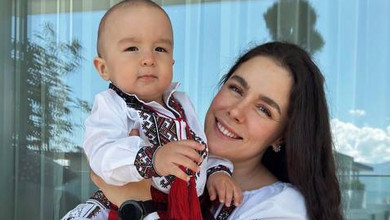 Фермер: Онуфрійчук зазнімкувала сина в кумедному аутфіті