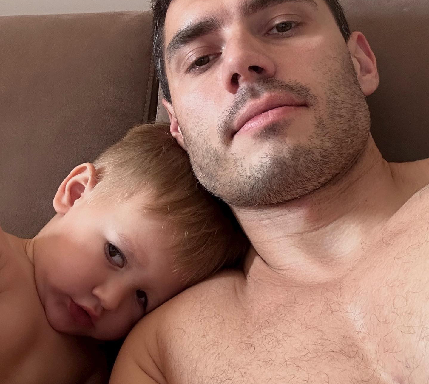 Добринін посвітив оголеними м'язами на парному тренуванні з сином