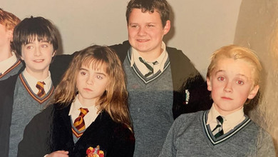 Гаррі та Драко більше не вороги: Деніел Редкліфф і Том Фелтон зустрілися на кіноівенті. Фото