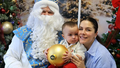 Завітав у справжню казку: Онуфрійчук показала милі фото з зустрічі синочка зі Святим Миколаєм