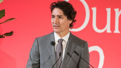 Майстрували разом: Трюдо у костюмі акули похвалився парним образом на Геловін з молодшим сином