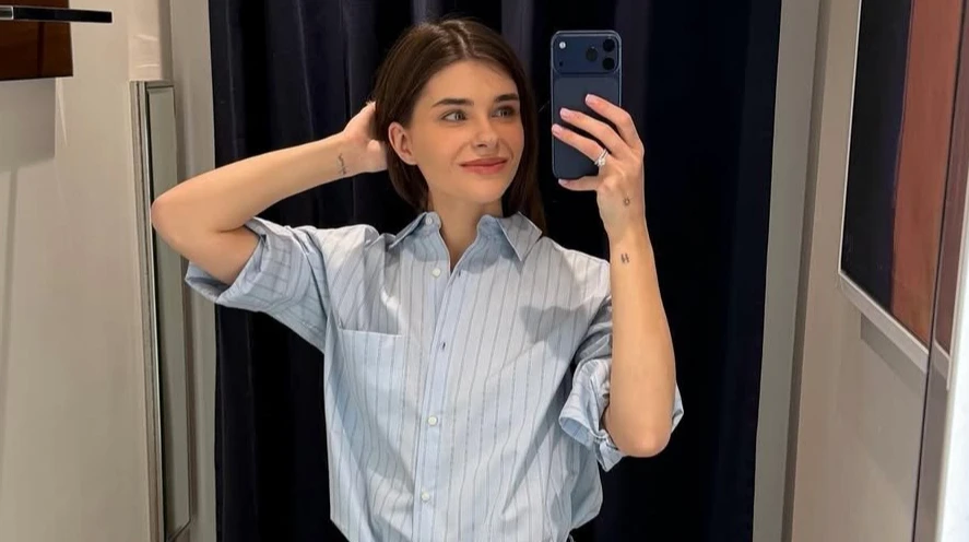 Женщіна рожавша: дружина Остапчука у спідньому продемонструвала фігуру, яку збирається вдосконалити за допомогою спорту