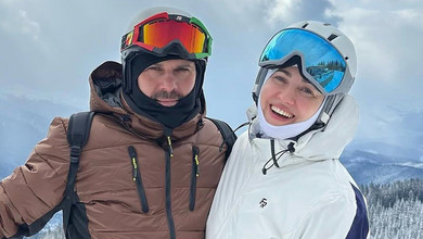 Несподівано і так казково: Вітвіцька з нареченим пораділа квітневому снігу в Карпатах