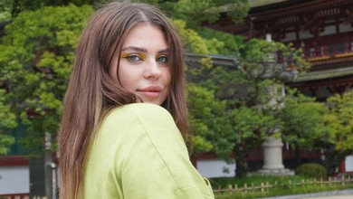 Заріцька у шубі-веселці засвітилася на КиївПрайді