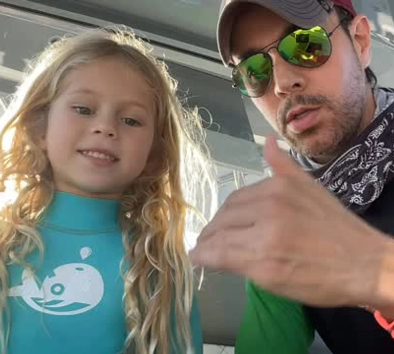 Татку, вперед: Іглесіас показав, як 5,5-річна донька від Курнікової вчила його молодіжних рухів