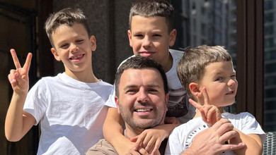 Космічно святі: Решетнік побув з трьома синами без дружини й висловив захоплення жінками