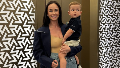 Парфільєва в купальнику наробила ніжних фото з 1,5-річним сином на пляжі в Дубаї. Фото