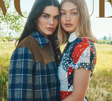 Мереживо, ковбойки, стрази і міні: Джіджі Хадід та Кендалл Дженнер в кантрі образах знялися на конях для Vogue. Фото