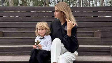 Весь в татка: Пятова похвалилася 6-річним сином-футболістом. Фото