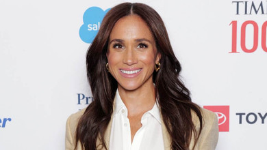 Меган Маркл у лляному оверсайзі за понад $5 тисяч засвітилася з чоловіком на саміті Time 100