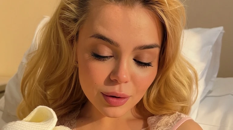 Гросу стала мамою вперше. Фото