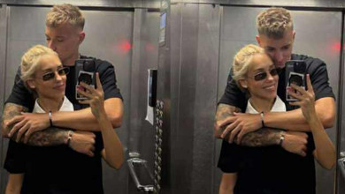 Поки син у садочку: Квіткова в обіймах Бражка наробила фото в ліфті