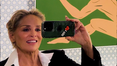 Україна — це креативність: Шерон Стоун підтримала українського митця і показала його картину у себе вдома. Відео