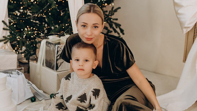 Цей світ для тебе: Репяхова замилувала фото з сином Павліка коло ялинки