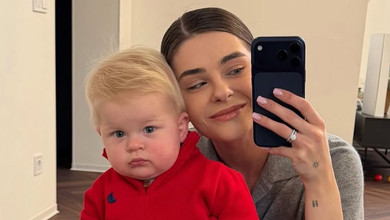 Маленька копія Вови: дружина Остапчука замилувала підписників фото з 11-місячним синочком