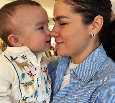 Завітав у справжню казку: Онуфрійчук показала милі фото з зустрічі синочка зі Святим Миколаєм