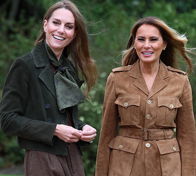 Сільський вайб + тренди: Міддлтон на прогулянку з першою леді США вдягнула затишний осінній лук