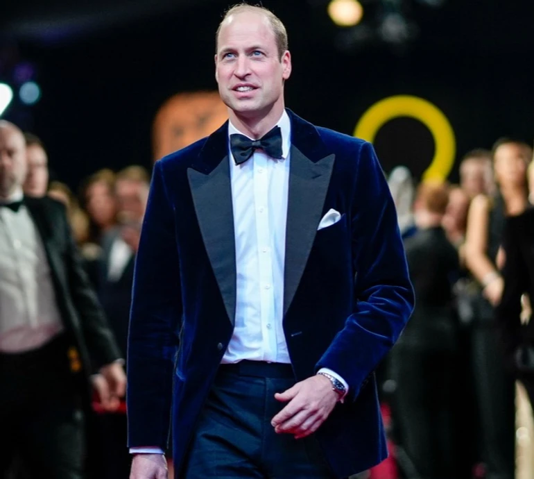 Принц Вільям та Бекхем без дружин, абрикосова Стоун та Кемпбелл із покритою головою підкорили BAFTA-2024