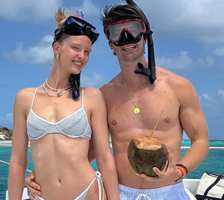 Син Шварценеггера з нареченою у пляжних луках пообіймалися на карибському відпочинку. Фото