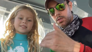 Татку, вперед: Іглесіас показав, як 5,5-річна донька від Курнікової вчила його молодіжних рухів