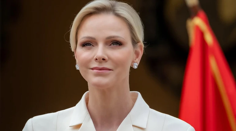 Княгиня Монако вигуляла костюм від Dior та сукню за понад $16 тисяч на зустрічі з італійським президентом