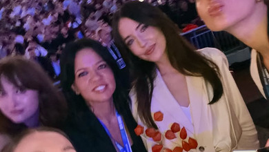 Фреймут, онука Ротару, Горова, Дімопулос та Полякова повболівали за Усика на Вемблі у Лондоні