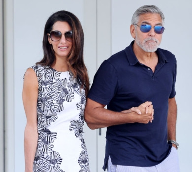 Його зірка №1: Джордж Клуні з красунею-дружиною в міні засвітилися у Венеції. ФОТО 