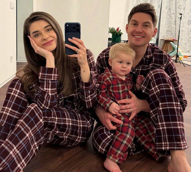 Підсумки року: дружина Остапчука проілюструвала свій 2025-ий епічним фото сина на санчатах