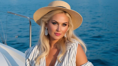 Бужинська з келихом вина зустріла свої 46 в обіймах чоловіка і молодших дітей. Фото