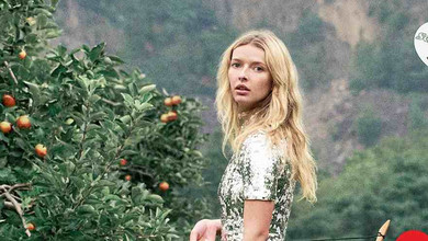 Донька Пелтроу із пітоном на руках попозувала для улюбленого бренду Міддлтон