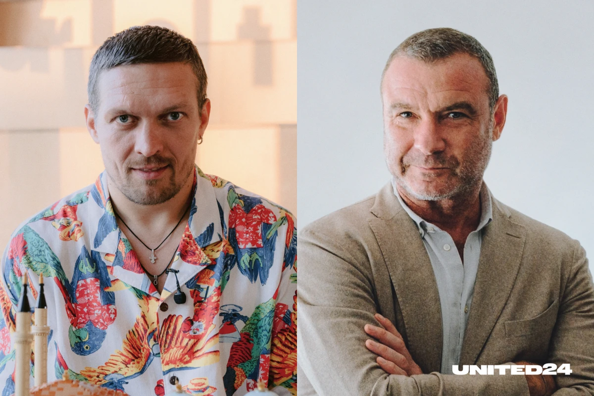 Лієв Шрайбер та Олександр Усик