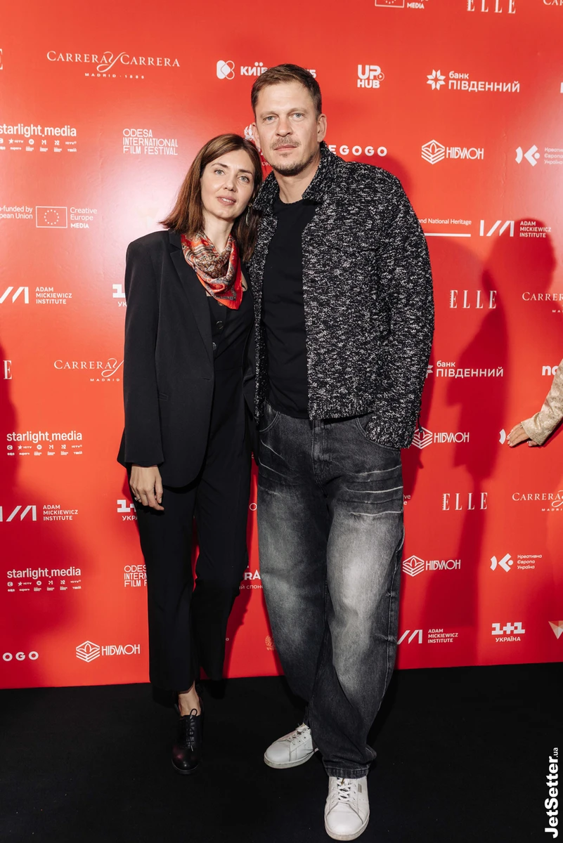 Олеся Моргунець-Ісаєнко та Андрій Ісаєнко на кінофестивалі ОМКФ