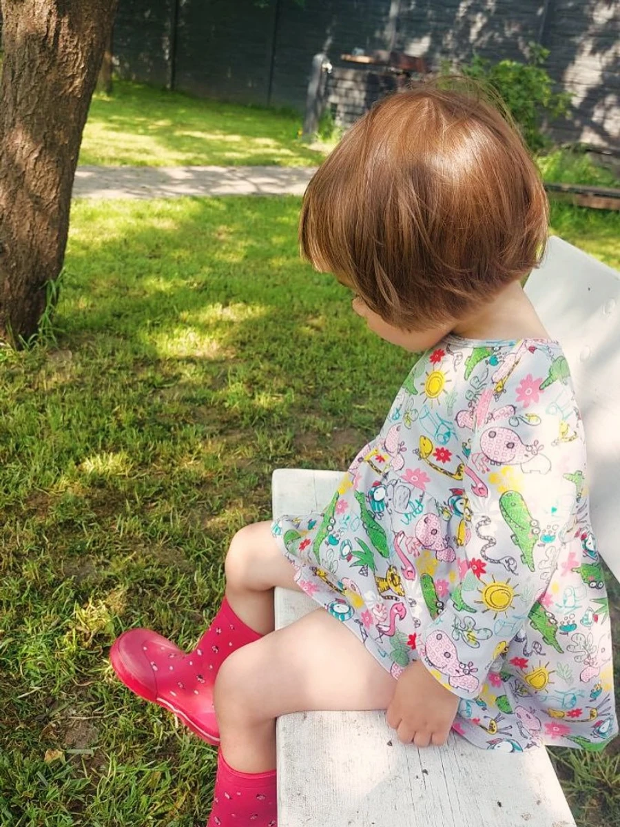 Донька Жижченко на городі